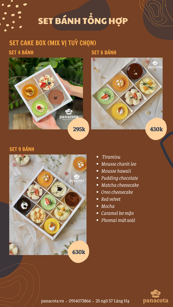 Menu bánh tươi mỗi ngày