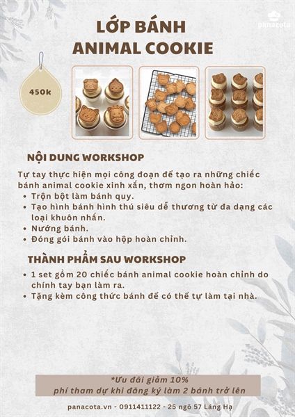 LỚP BÁNH ANIMAL COOKIES