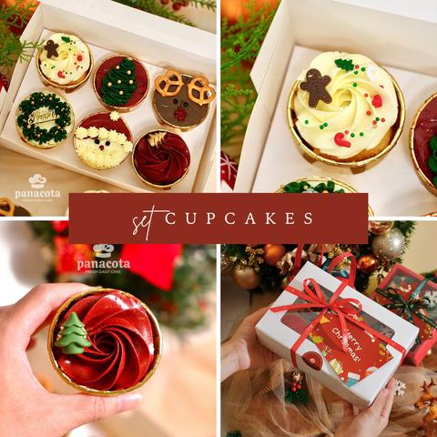 SET CUPCAKE KEM BƠ 6C