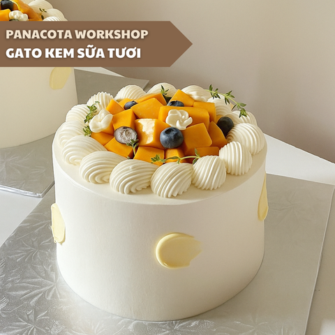 LỚP BÁNH GATO KEM SỮA TƯƠI