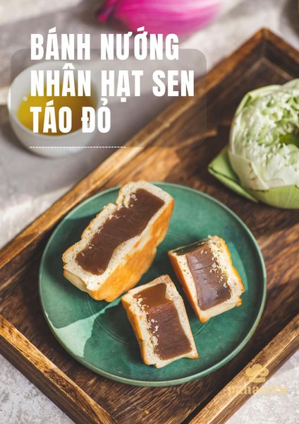 (TR.TH) BÁNH NƯỚNG HẠT SEN TÁO ĐỎ