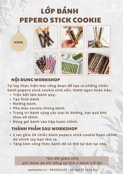 LỚP BÁNH PEPERO STICK COOKIE