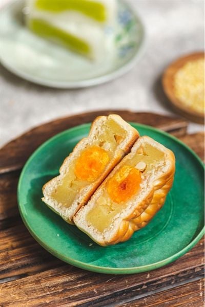 BÁNH NƯỚNG ĐẬU XANH TRỨNG MUỐI