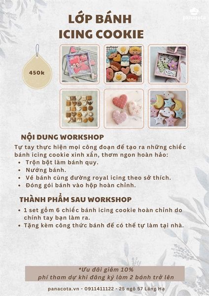 LỚP TRANG TRÍ ICING COOKIE