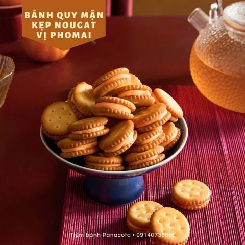 BÁNH QUY MẶN KẸP NOUGAT VỊ PHOMAI