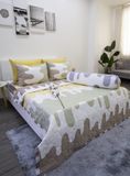  BỘ COTTON CM GỢN SÓNG XANH VÀNG 