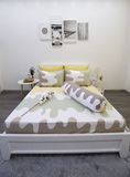  BỘ COTTON CM GỢN SÓNG XANH VÀNG 