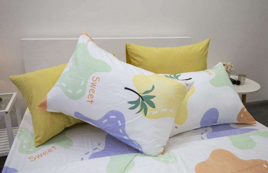  BỘ DRAP GIƯỜNG COTTON CM MẢNH GHÉP SWEET nệm 5cm 10cm 15cm - NGỌC HẠNH BEDDING 