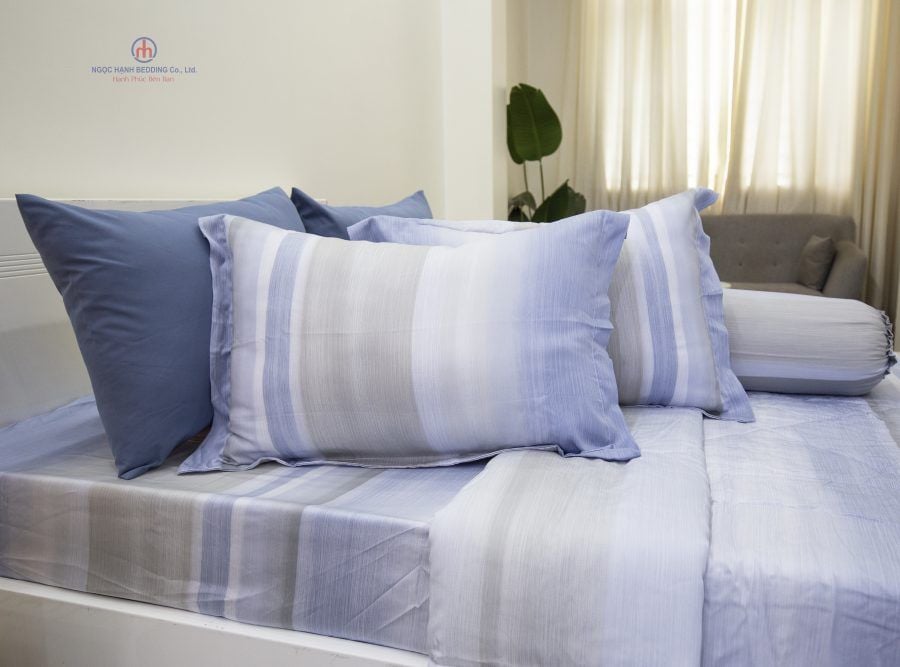  Bộ tencel lụa Sọc Ngang Xen Kẻ 