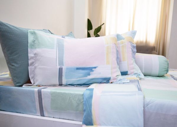 Bộ Drap Giường Tencel Lụa Gạch Hồng - Drap Tencel Cao Cấp Ngọc Hạnh