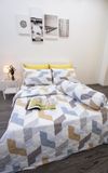  Bộ Chăn Ga Microfiber Gạch Vàng 