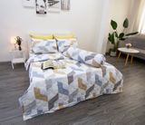 Bộ Chăn Ga Microfiber Gạch Vàng 