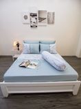  Bộ Drap Giường Microfiber Cành Đào Xanh Mint 