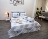 Bộ Chăn Ga Microfiber Loang Xám Xanh 