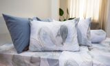  Bộ Chăn Ga Microfiber Loang Xám Xanh 