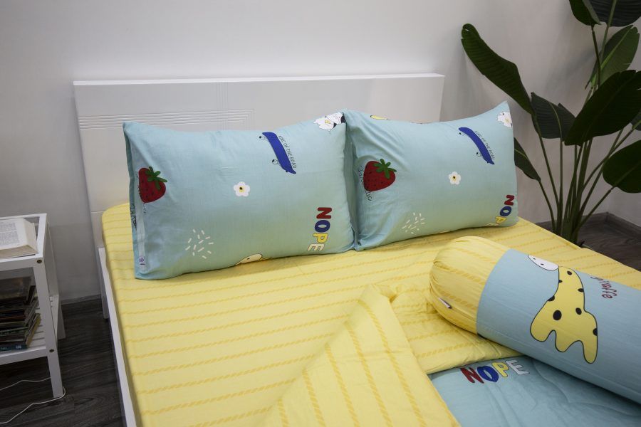  BỘ DRAP GIƯỜNG COTTON CM HƯƠU CAO CỔ - NGỌC HẠNH BEDDING 