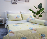  BỘ COTTON CM VÀNG NHẠT BÔNG KEM 