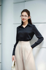 Áo sơ mi nữ công sở kiểu dáng basic