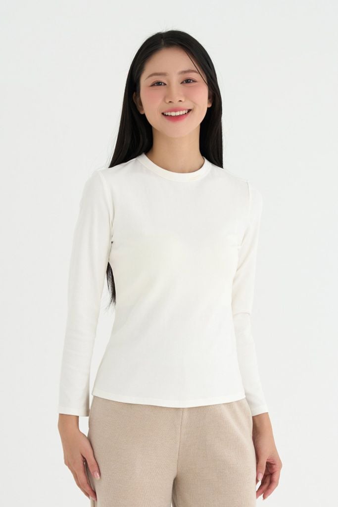 Áo thun nữ tay dài CHENMAC Cotton co giãn 4 chiều, đa năng, dễ mặc, thoáng khí, thoải mái