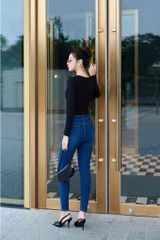 Quần Jeans Nữ Dáng Skinny Tôn Dáng, Co Giãn