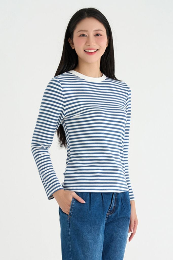 Áo thun nữ tay dài CHENMAC Cotton co giãn 4 chiều, đa năng, dễ mặc, thoáng khí, thoải mái