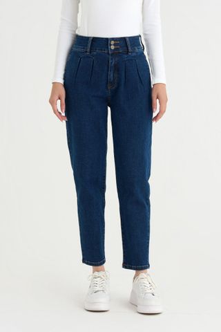 Quần Jeans Nữ Baggy CHENMAC Mềm Mại, Co Giãn