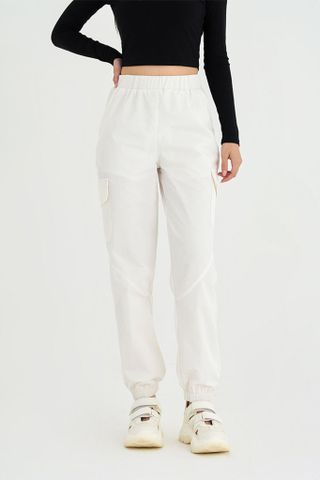 Quần Jogger thể thao nữ CHENMAC đa năng, túi hộp tiện dụng, ống rộng, chất gió thoảng khí, mềm mịn