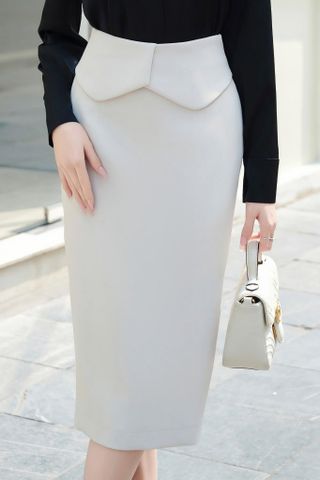 Chân váy bút chì peplum