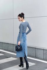 Chân váy Jean dáng A Phong Cách, Hiện Đại