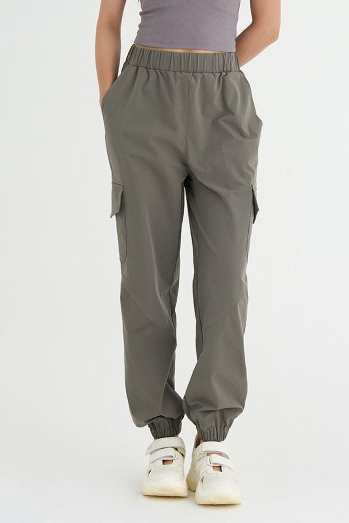 Quần Jogger thể thao nữ CHENMAC đa năng, túi hộp tiện dụng, ống rộng, chất gió thoảng khí, mềm mịn
