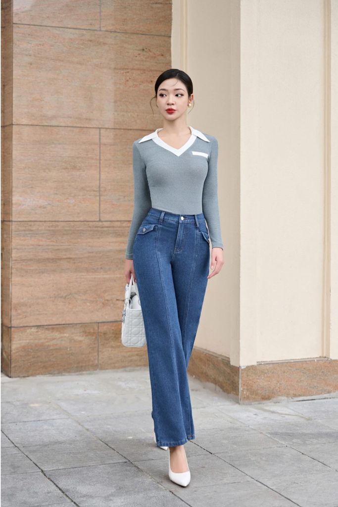 Quần Jeans Dáng Suông