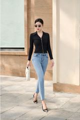 Quần Jeans Nữ Dáng Skinny Tôn Dáng, Co Giãn