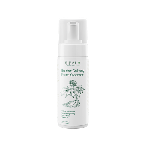  BARRIER CALMING FOAM CLEANSER - Bọt rửa mặt chiết xuất rễ tam thất hỗ trợ giảm viêm 