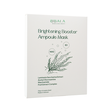 BRIGHTENING BOOSTER AMPOULE MASK - Mặt nạ phục hồi da tăng cường cấp nước, làm sáng da 
