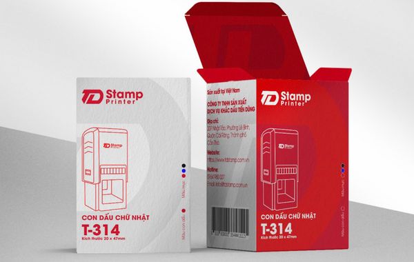  Mã sản phẩm T3-14 - Hộp dấu chữ chật TDStamp 