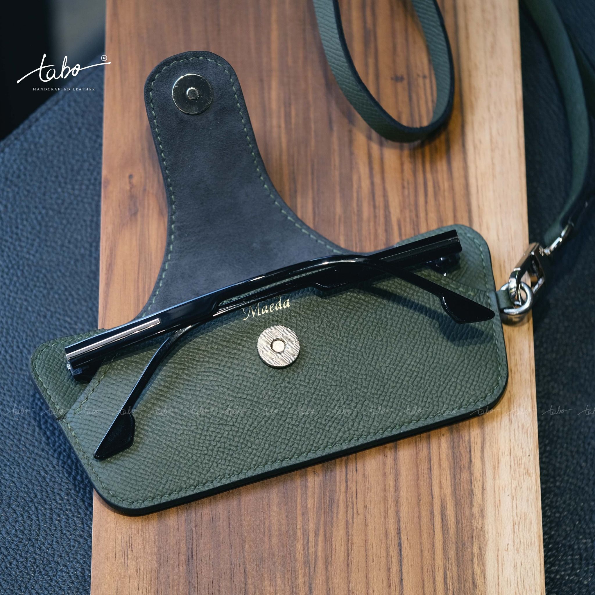  LEATHER GLASSES CASE MS02G 