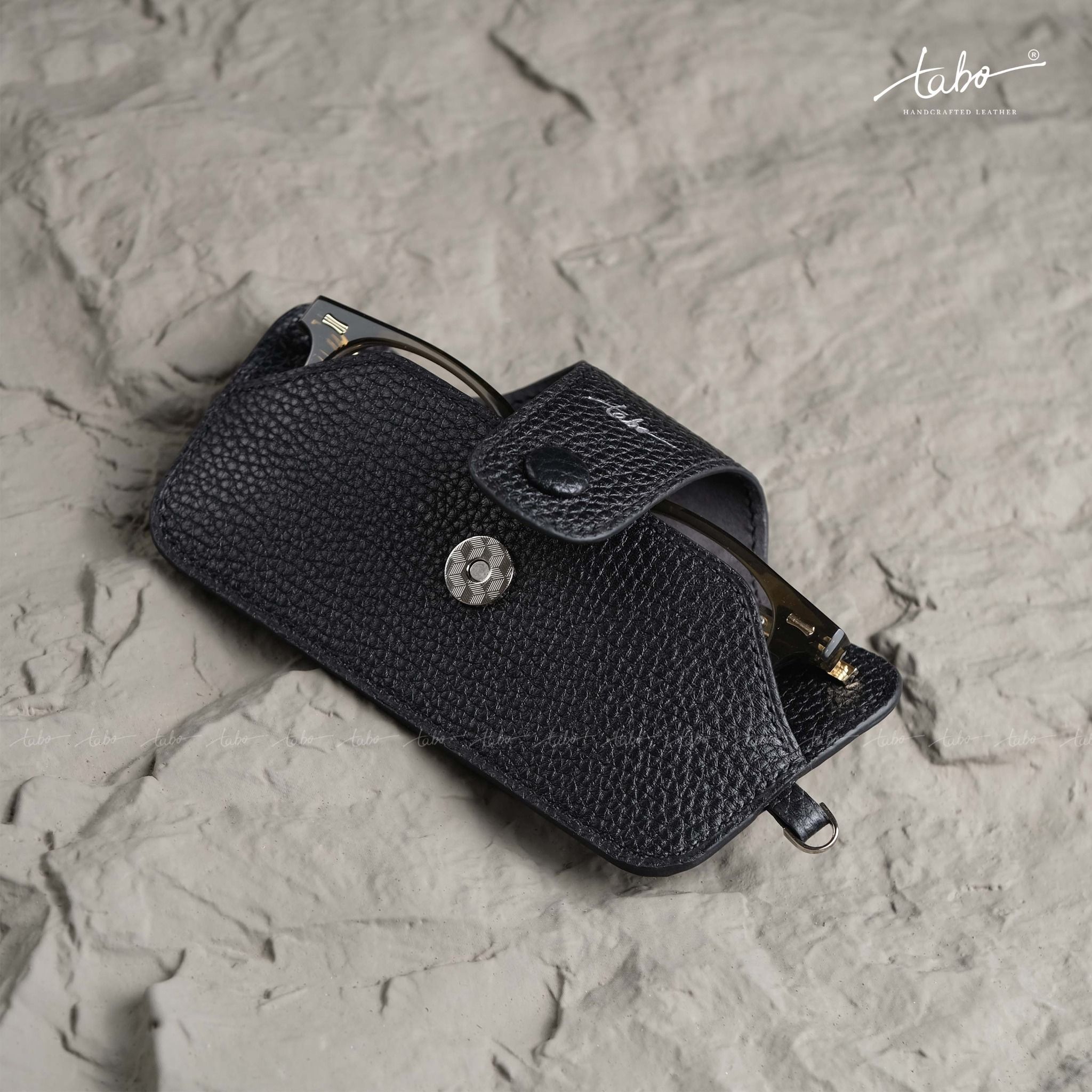  LEATHER GLASSES CASE MS02BL 