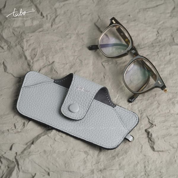  LEATHER GLASSES CASE MS02GRY 