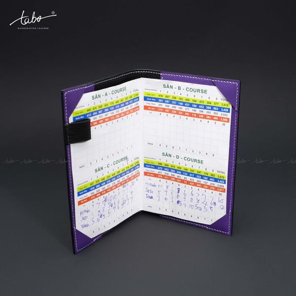  PERSONALIZED GOLF YARDAGE BOOK/SCORECARD HOLDER - MS02 