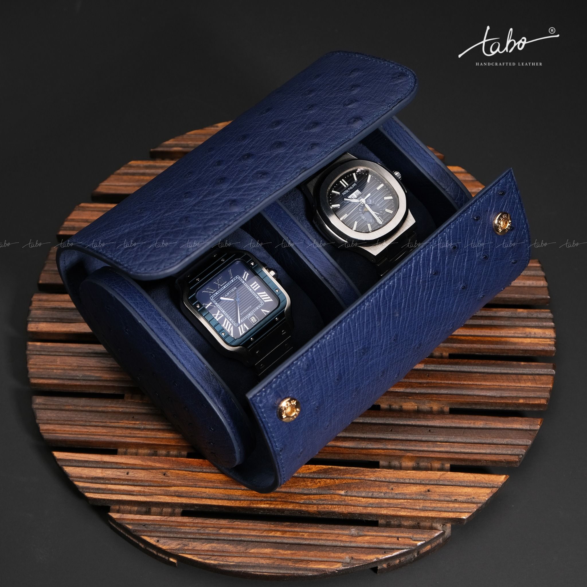  TRAVEL WATCH CASE FOR 2 WATCH MS03 
