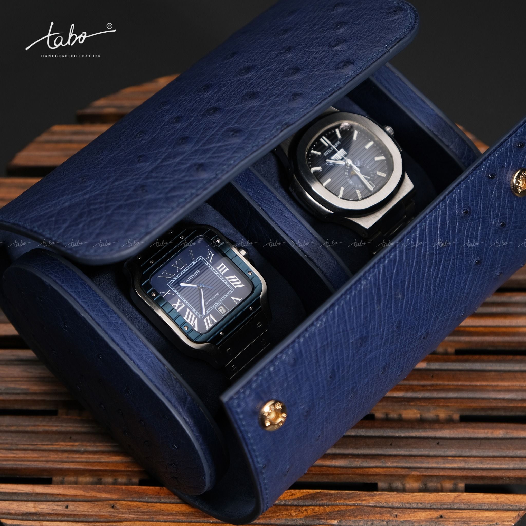  TRAVEL WATCH CASE FOR 2 WATCH MS03 