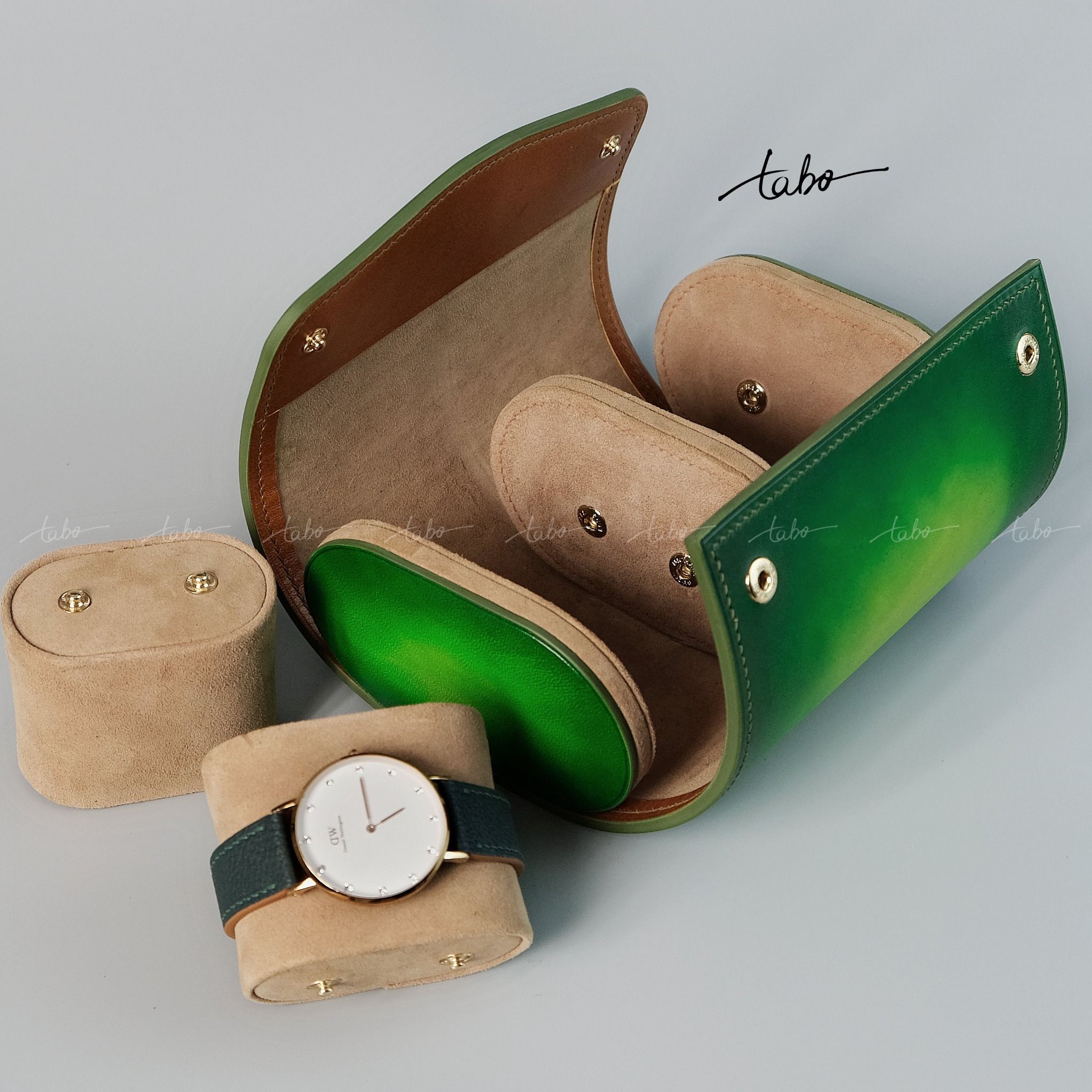  TRAVEL WATCH CASE FOR 2 WATCH MS02 