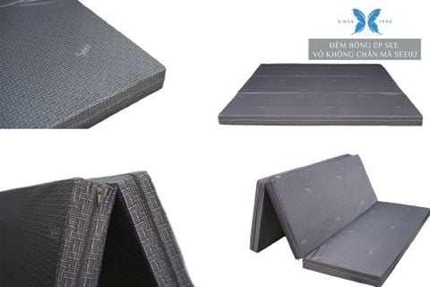 Đệm Bông Ép See Vỏ Không Chần