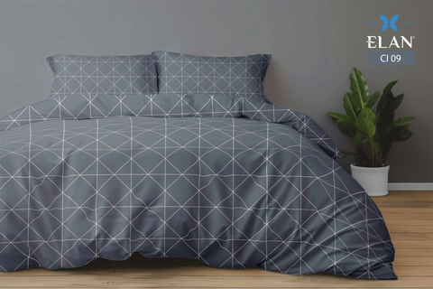 Bộ chăn ga gối 5 món Cotton In cao cấp CI09