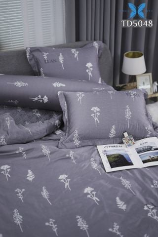 Bộ chăn ga gối 5 món Tencel in cao cấp TD5048