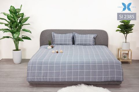 Bộ chăn ga gối 5 món Sateen in hoa SI2385