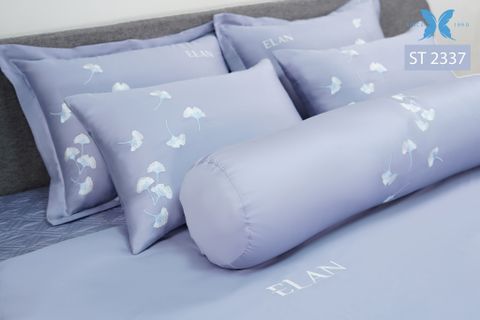 Bộ chăn ga gối 7 món Sateen thêu ST2337