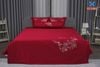 Bộ chăn ga gối 5 món Sateen Thêu ST5184