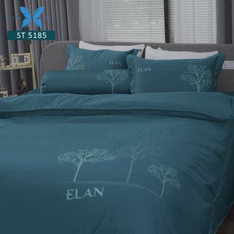 Bộ chăn ga gối 5 món Sateen thêu ST5185