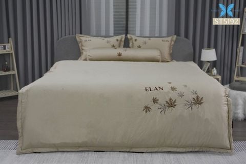 Bộ chăn ga gối 5 món Sateen thêu ST5192